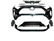 2019 2020 2021 2022 2023 2024 Toyota Rav4 Front Bumper Cover With Lower Grille Insert Trim Fog Light Cover Upper Grille Inner Bracket & Lower Valance Cover
