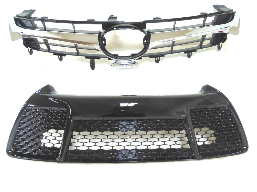 2015-2017 Toyota Camry Front Bumper Upper & Lower Grille - Texas-e-parts