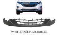2018 2019 2020 2021 Chevrolet Equinox Front Bumper Lower Cover With License Plate Holder