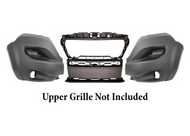 2023 2024 2025 Ram Promaster 1500 2500 3500 Front Bumper Center Middle Cover With Left Right Side Cover 3-PCS