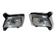 2019 2020 2021 2022 2023 Chevrolet Silverado Left Right Front Bumper Fog Fog Light Lamp LED Driver & Passenger Set