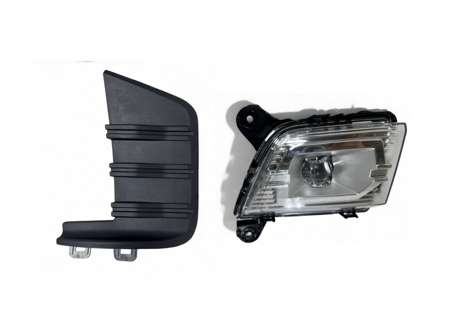 2019-2023 Chevrolet Silverado Right Front Bumper Fog Light Lamp LED With Cover Passenger Side - Texas-e-parts