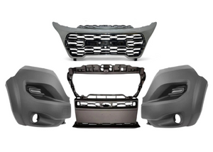 2023 2024 2025 Ram Promaster 1500 2500 3500 Front Bumper Left Right Middle Cover With Upper Grille Chrome
