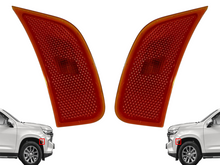Load image into Gallery viewer, 2021 2022 2023 2024 GMC Chevrolet Cadillac Suburban Tahoe Escalade Yukon Left Right Side Front Bumper Turn Signal Light Lamp Driver Passenger Side Marker Set