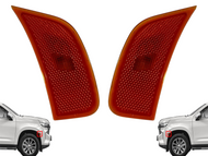 2021 2022 2023 2024 GMC Chevrolet Cadillac Suburban Tahoe Escalade Yukon Left Right Side Front Bumper Turn Signal Light Lamp Driver Passenger Side Marker Set