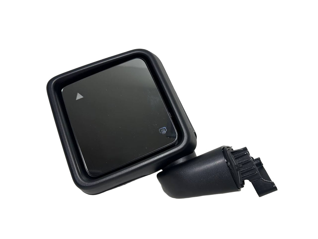 2022 2023 2024 2025 Jeep Wrangler & Gladiator Left Driver Front Door Power Side Rear View Mirror Heated Turn Signal With BSM (Blind Spot Monitoring ) Manual Fold Textured
