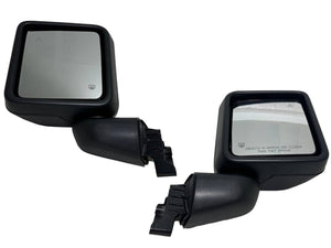 2018 2019 2020 2021 2022 2023 2024 2025 Jeep Wrangler & Gladiator Left Driver Right Passenger Front Door Power Side Rear View Mirror Heated With BSM (Blind Spot Monitoring ) Manual Fold Textured