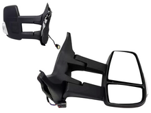 Load image into Gallery viewer, 2020 2021 2022 2023 2024 Ford Transit 150 250 350 350HD Right Front Door Power Side Rear View Mirror Heated Signal Manual Folding With BSM ( Blind Spot Monitoring ) Long Arm Passenger