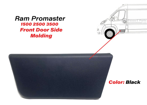 2019-2024 Ram ProMaster 1500 2500 3500 Front Door Left Driver Side Molding Trim Black - Texas-e-parts