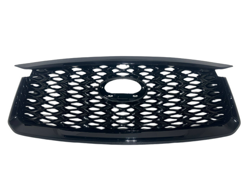 2021 2022 2023 2024 Infiniti QX60 Grille Front Bumper Upper Grille Gloss Black