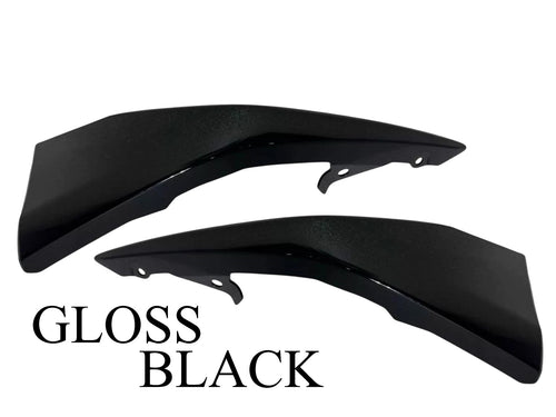 2025 Toyota Camry SE Left Right Front Bumper Side Lower Molding Trim Gloss Black Set - Texas-e-parts