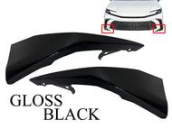 2025 Toyota Camry SE Left Right Front Bumper Side Lower Molding Trim Gloss Black Set