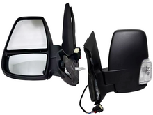 Load image into Gallery viewer, 2020 2021 2022 2023 2024 Ford Transit 150 250 350 350HD Left Front Door Power Side Rear View Mirror Heated Signal Manual Folding With BSM ( Blind Spot Monitoring ) Short Arm Driver
