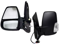 2020 2021 2022 2023 2024 Ford Transit 150 250 350 350HD Left Front Door Power Side Rear View Mirror Heated Signal Manual Folding With BSM ( Blind Spot Monitoring ) Short Arm Driver