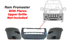 Load image into Gallery viewer, 2014 2015 2016 2017 2018 Ram ProMaster 1500 2500 3500 Front Bumper With Side Flares Gray