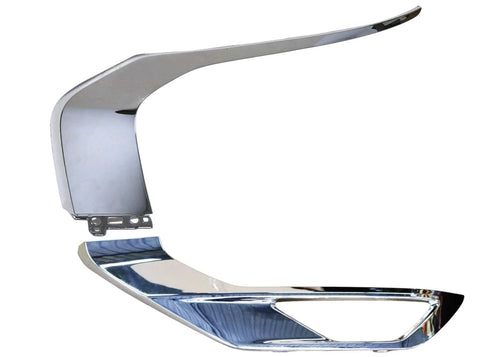 2022-2024 Mitsubishi Outlander & Outlander PHEV Left Front Bumper Upper Lower Chrome Molding Trim Driver Side - Texas-e-parts