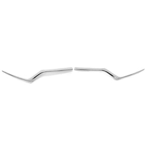 2017 2018 2019 Honda CR-V CRV Left Right Front Bumper Grille Molding Headlight Trim Chrome Set
