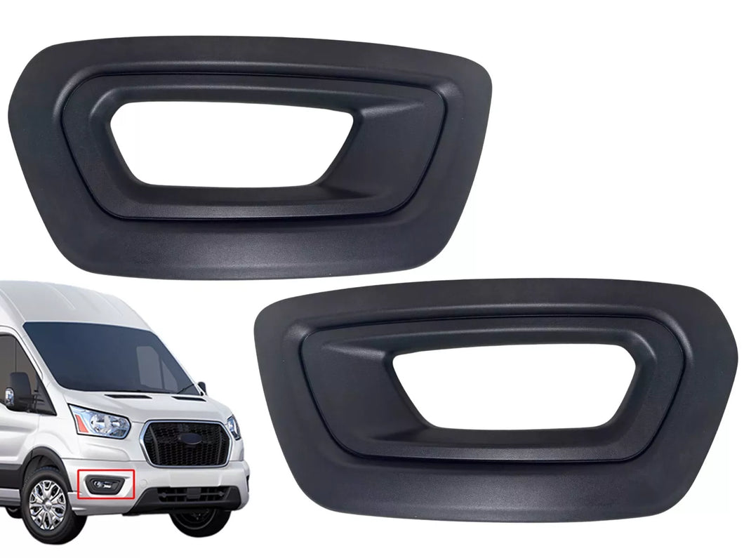 2020 2021 2022 2023 2024 Ford Transit 150 250 350 350HD E-Transit Left Right Front Bumper Fog Light Cover Driver & Passenger Set