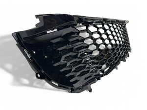 2025 Toyota Camry SE Front Bumper Cover Without Sensor Holes With Upper Lower Grille Side Molding Trim Brackets Gloss Black Set