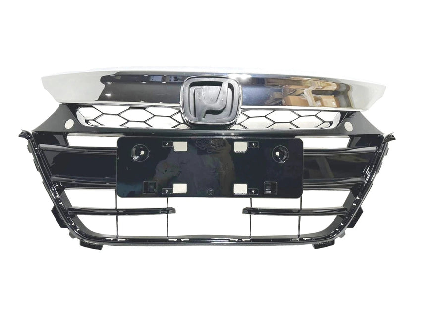 2018-2020 Honda Accord Front Bumper Grille W Sensor Holes License Bracket - Texas-e-parts