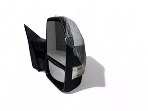 2017 2018 2019 2020 2021 2022 Ford F-250 F-350 Super Duty Right Front Door Side Rear View Mirror Heated Signal Puddle Light Power Adjustment With BSM (Blind Spot Monitoring) Chrome Textured Passenger