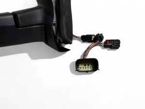 2020 2021 2022 2023 2024 Ford Transit 150 250 350 350HD Right Front Door Power Side Rear View Mirror Heated Signal Manual Folding With BSM ( Blind Spot Monitoring ) Long Arm Passenger