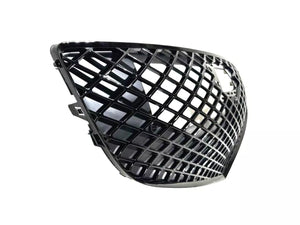 2021 2022 2023 Genesis G80 Front Bumper Upper Grille With Sensor Holes & Camera Option Gloss Black - Texas-e-parts