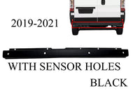 2019 2020 2021 Ram Promaster 1500 2500 3500 Rear Bumper Center Middle Cover With Sensor Holes Black