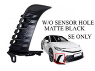2025 Toyota Camry SE Right Front Bumper Side Molding Trim W/o Sensor Hole Matte Black