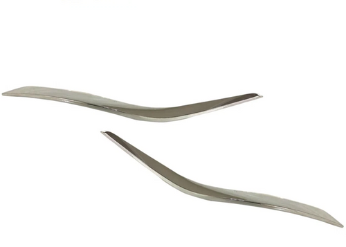2015-2018 Nissan Murano Front Bumper Lower Chrome Molding Left Right Side Set - Texas-e-parts