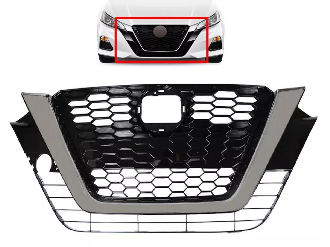 2019 2020 2021 2022 Nissan Altima Front Bumper Upper Grille Chrome