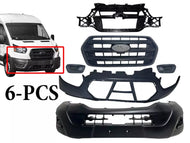 2020 2021 2022 2023 2024 Ford Transit 150 250 350 350HD & E-Transit Front Bumper Upper Lower Cover Grille Inner Bracket & Fog Light Cover 6-PCS