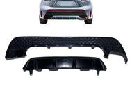 2020 2021 2022 Toyota Corolla XSE SE Rear Bumper Lower Valance With Molding Trim Gloss Black