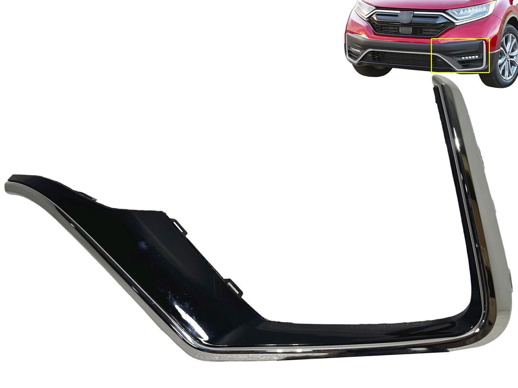 2020 2021 2022 Honda CR-V CRV Front Bumper Face Bar Trim Left Side Black - Texas-e-parts