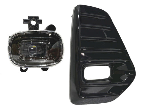 2021 2022 2023 Nissan Kicks SR Front Bumper Fog Light Lamp With Cover Right Passenger Side Gloss Black - Texas-e-parts