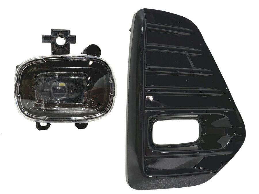2021 2022 2023 Nissan Kicks SR Front Bumper Fog Light Lamp With Cover Right Passenger Side Gloss Black - Texas-e-parts
