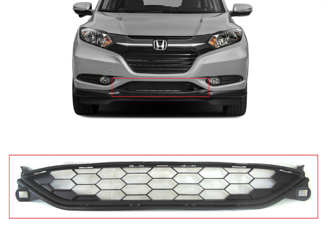 2016 2017 2018 Honda HR-V HRV EX EX-L LX Grille Front Bumper Lower Grille - Texas-e-parts