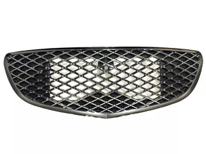 2022-2023 Genesis GV70 Front Bumper Upper Grille With Camera Option Dark Chrome Mesh - Texas-e-parts
