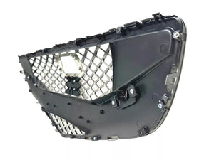 2021 2022 2023 Genesis G80 Front Bumper Upper Grille With Sensor Holes & Camera Option Gloss Black - Texas-e-parts