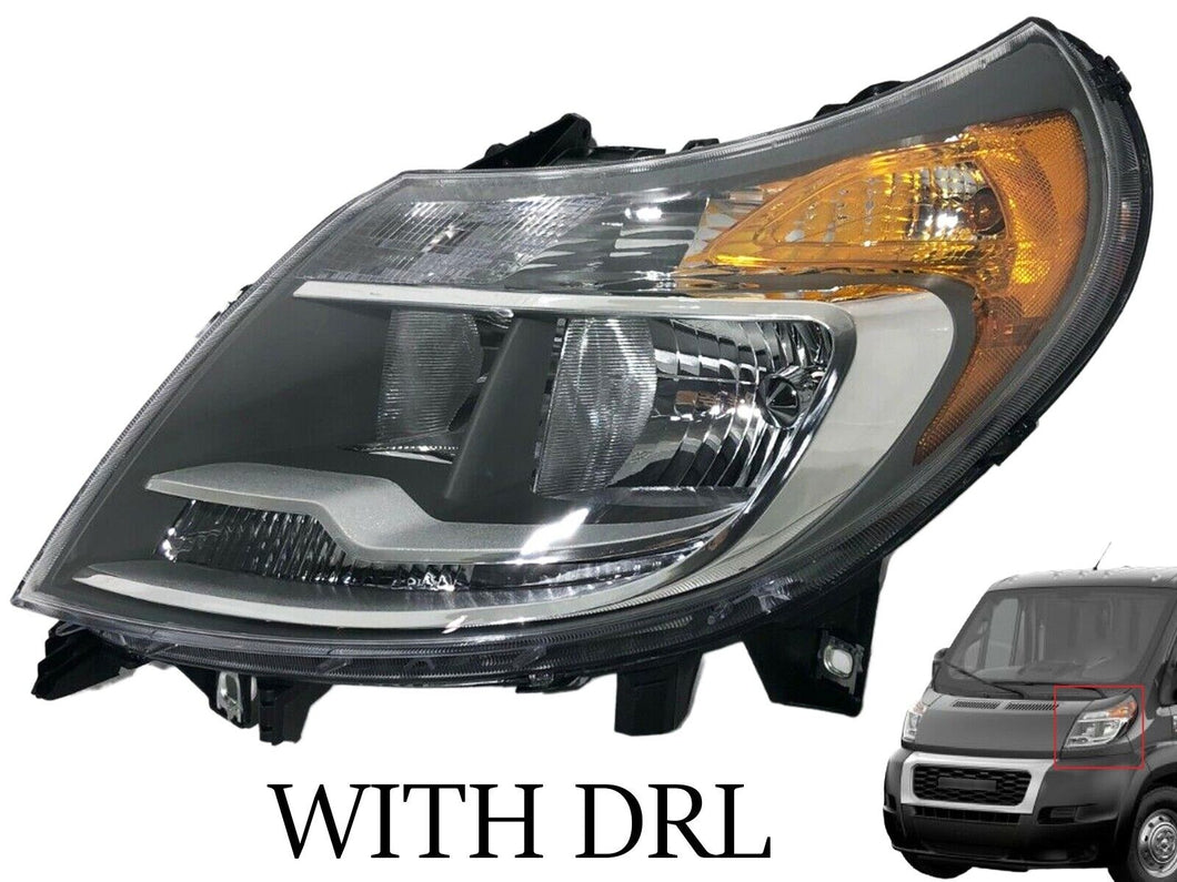 2014 2015 2016 2017 2018 2019 2020 2021 2022 Ram Promaster 1500 2500 3500 Front Headlight With DRL Left Driver Side - Texas-e-parts