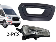 Load image into Gallery viewer, 2020 2021 2022 2023 2024 Ford Transit 150 250 350 350HD E-Transit Right Front Bumper Fog Light Lamp With Cover Passenger Side