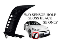 2025 Toyota Camry SE Right Front Bumper Side Molding Trim W/o Sensor Hole Gloss Black