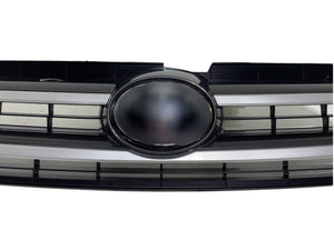 2017 2018 2019 Toyota Highlander Front Bumper Upper Grille Silver - Texas-e-parts