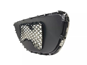 2022-2023 Genesis GV70 Front Bumper Upper Grille With Camera Option Dark Chrome Mesh - Texas-e-parts