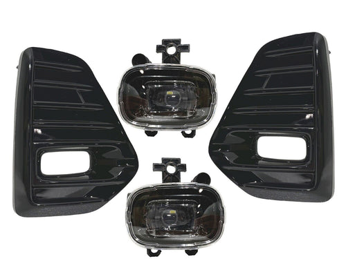 2021 2022 2023 Nissan Kicks Front Bumper Fog Light Lamp With Cover Left & Right Side Gloss Black - Texas-e-parts
