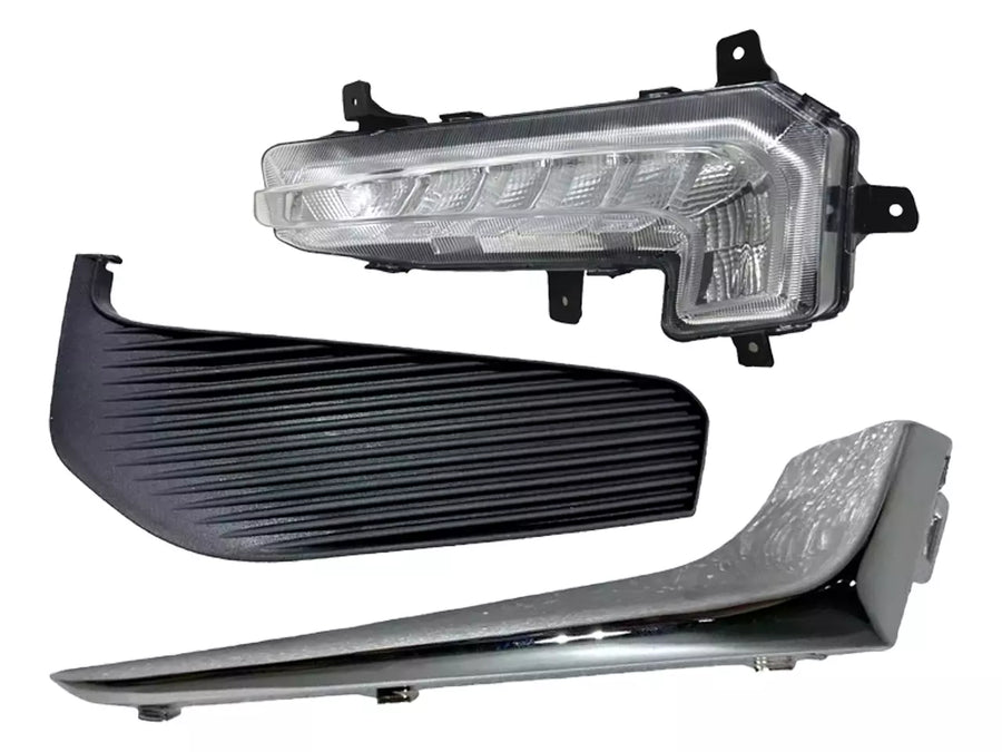 2016-2018 Chevrolet Malibu Front Bumper Running Light Lamp Cover Chrome Left Driver Side - Texas-e-parts