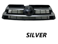 2017 2018 2019 Toyota Highlander Front Bumper Upper Grille Silver - Texas-e-parts