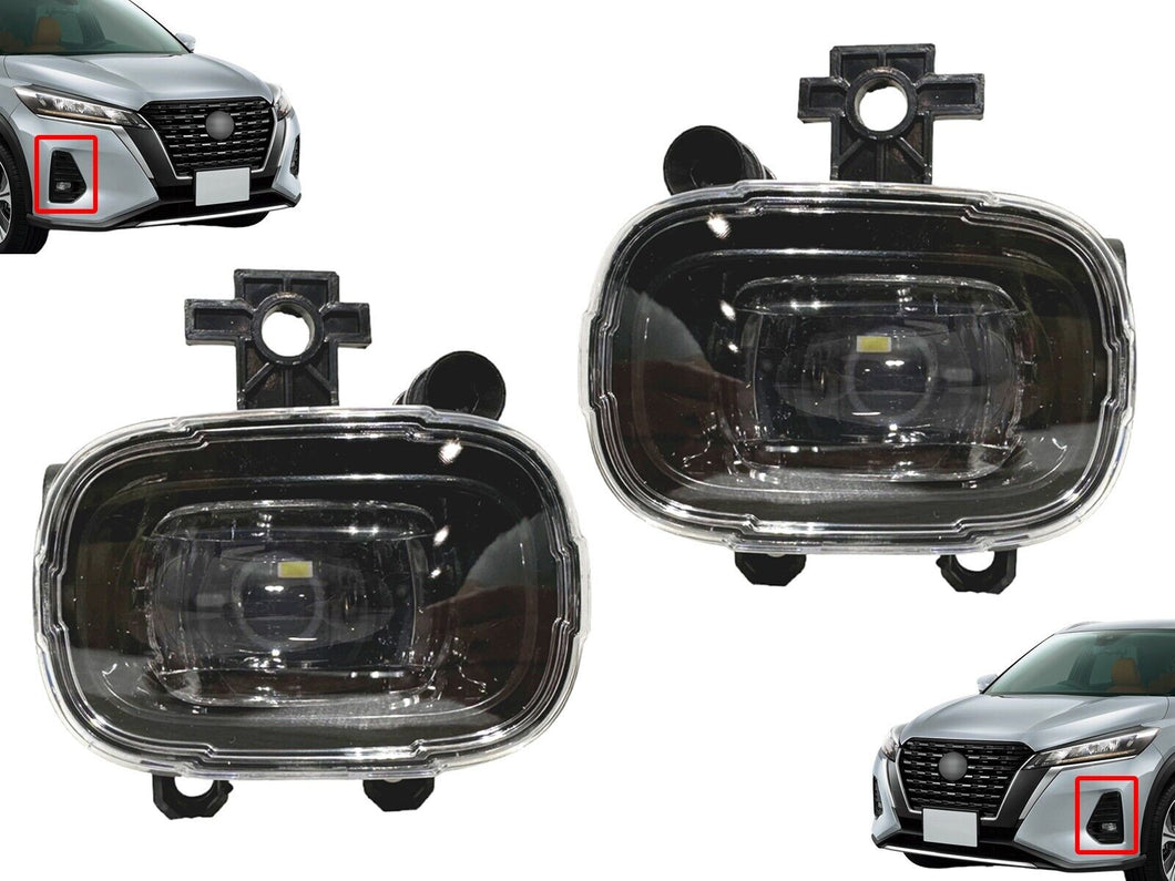 2021 2022 2023 Nissan Rogue Kicks Armada Front Bumper Fog Light Lamp LED Left Right Set