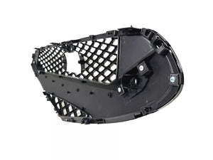 2022-2023 Genesis G70 Front Bumper Upper Grille With Camera Option & Sensor Holes Gloss Black - Texas-e-parts