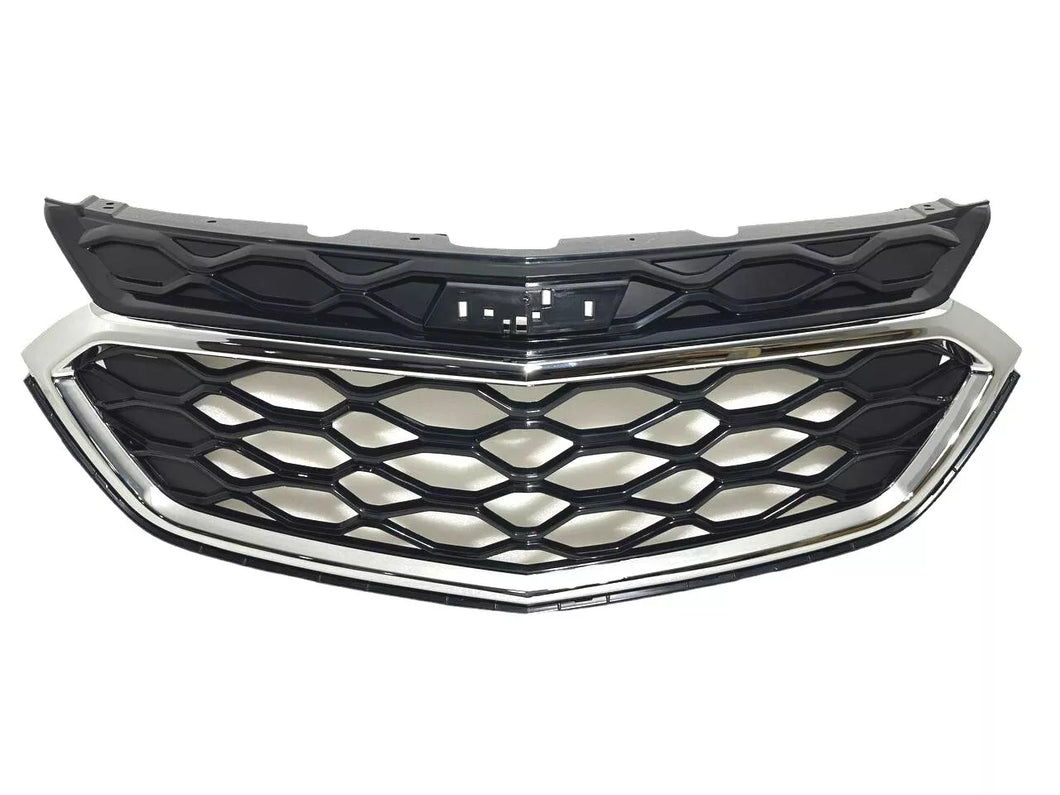 2018 2019 2020 2021 Chevrolet Equinox Front Bumper Upper Grille Chrome - Texas-e-parts